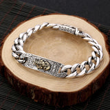 Silver Horse Whip Chain Body Money Brave Men's Bracelet