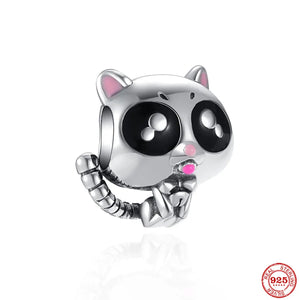 Cat TV Bow Alarm Charm for DIY Jewelry