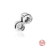 Moon Leaf Heart Charm Beads Bracelet for Women DIY Jewelry