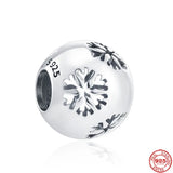 Silver Christmas Charm Beads for Bracelet - Santa Claus Snowman Snowflake Tree
