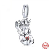 SilverTrain Boat Castle Charm Bead for DIY Jewelry