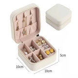 Zipper Jewelry Box Lady Jewelry Display Suitcase