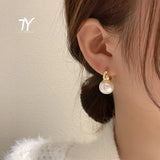 Pearl Drop Earrings for Women Jewelry Wedding