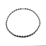 Magnetic Hematite Beads Necklace Silver Spacer Beads Therapy Men Women