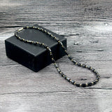 Magnetic Hematite Beads Necklace Silver Spacer Beads Therapy Men Women