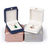 Eco-Friendly PU Leather Crown Jewelry Box