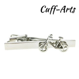 Cycle Bike Style Tie Clip Metal Tone Bar Necktie Clasp T10081