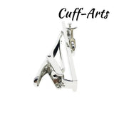 Cycle Bike Style Tie Clip Metal Tone Bar Necktie Clasp T10081