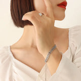 Fine Mesh Bracelet - Kpop Stainless steel 18K Real Plating Chain