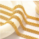 Fine Mesh Bracelet - Kpop Stainless steel 18K Real Plating Chain