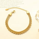 Fine Mesh Bracelet - Kpop Stainless steel 18K Real Plating Chain