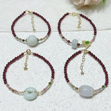 Garnet Tourmaline Bracelet with Safe Clasp