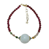 Garnet Tourmaline Bracelet with Safe Clasp