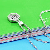 Geometric Pendant Necklace for Women in 925 Silver
