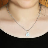 Geometric Pendant Necklace for Women in 925 Silver