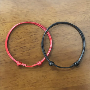 Adjustable Rope Lucky Anklet Bracelet Foot Jewelry 2PCs