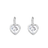 Heart-Shaped Earrings S925 Sterling Silver Sweet And Small Love Earrings