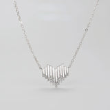 Metal Geometric Love Pendant Necklace French Creative Personality