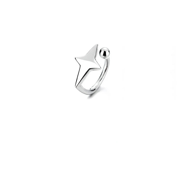 Star Ear Clip Earrings For Women Girls Ear Cuff