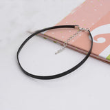PU Leather Choker Necklace for Women Girls Punk Gothic Neck Jewelry