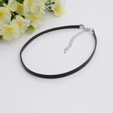 PU Leather Choker Necklace for Women Girls Punk Gothic Neck Jewelry
