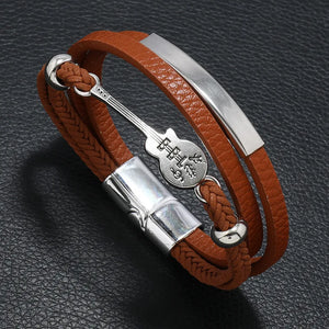 Stylish Leather Rope Bracelet for Men