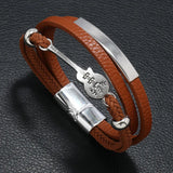 Stylish Leather Rope Bracelet for Men
