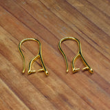 6 Golden Ear Hooks Accessories DIY Female Copper Jewelry Making Supplies