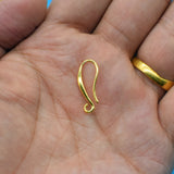 6 Golden Ear Hooks Accessories DIY Female Copper Jewelry Making Supplies