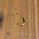 6 Golden Ear Hooks Accessories DIY Female Copper Jewelry Making Supplies