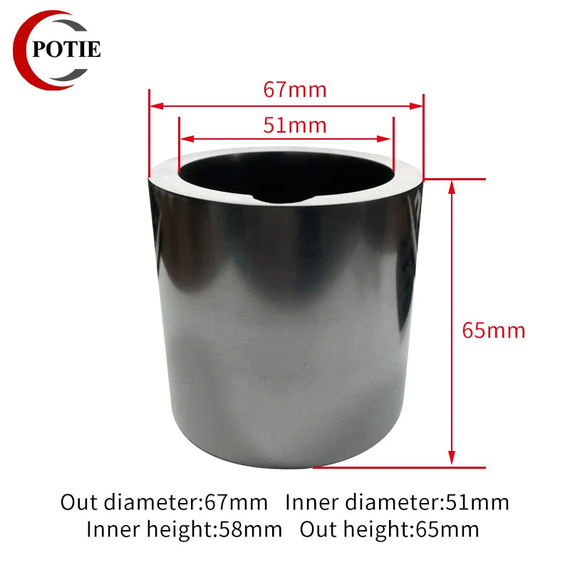 Graphite Crucible Cup Melting Machine for Silver