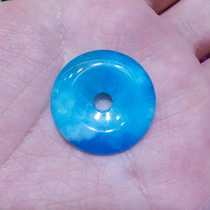 Sky Jades Donut Bead Stone Amulet Pendant 1PCS