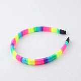 Colorful Cloth Strips Braided Hair Hoop for Girls