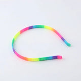 Colorful Cloth Strips Braided Hair Hoop for Girls