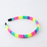 Colorful Cloth Strips Braided Hair Hoop for Girls
