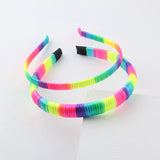 Colorful Cloth Strips Braided Hair Hoop for Girls