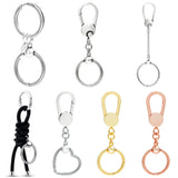 Heart Bag Holder Charm Key Ring 925 Silver Beads DIY Jewelry