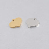 Small Heart Charm Pendant Stainless Steel Sweet Hearts DIY Jewelry