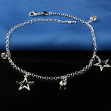 Bohemia Foot Anklet 925 Silver Plate Anklets Chain