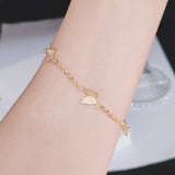 Smart Butterfly Stainless Steel Bracelet Thin Chain Jewelry Gift