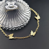 Smart Butterfly Stainless Steel Bracelet Thin Chain Jewelry Gift