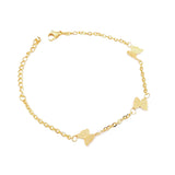 Smart Butterfly Stainless Steel Bracelet Thin Chain Jewelry Gift