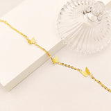 Smart Butterfly Stainless Steel Bracelet Thin Chain Jewelry Gift