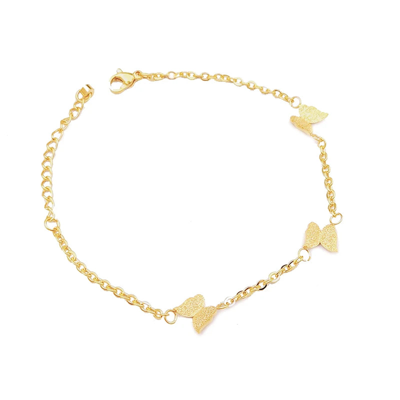 Smart Butterfly Stainless Steel Bracelet Thin Chain Jewelry Gift