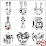 Smile Face Rabbit Life Tree Family Pendant Beads for Silver 925 Bracelet