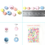 Smiling Face Yellow Acrylic Beads For Jewelry Making