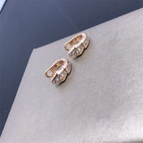 Snake Zircon Sterling Silver Earrings Women's Jewelry Gift