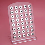 Pink Acrylic Snap Button Jewelry Display Stand for 12MM & 18MM Snaps