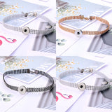 Snap Button Jewelry Necklaces Rhinestone Crystal Flower