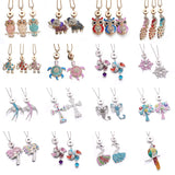Snap Button Jewelry Necklaces Rhinestone Crystal Flower